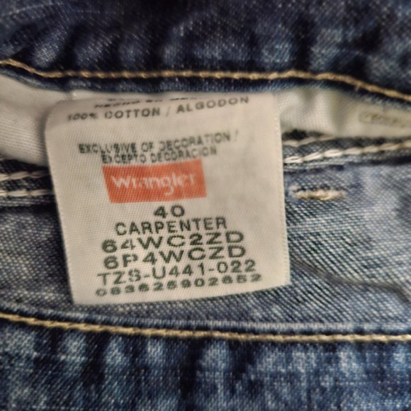 Blue Size 40 Wrangler Jeans - Picture 3 of 3